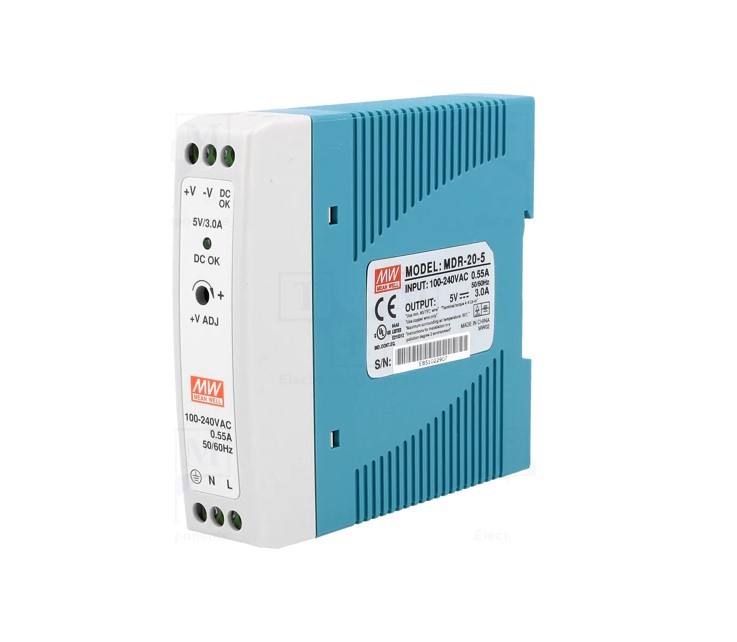 ISPRAVLJAČ 5V 3A-ŠINA-MEAN WEL